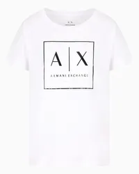 Armani Exchange OFFICIAL STORE T-shirt Relaxed Fit Bianco