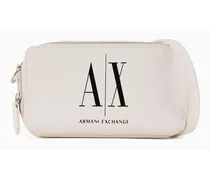 Armani Exchange OFFICIAL STORE Camera Bag In Materiale Riciclato Bianco