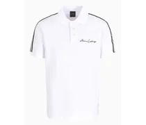 Armani Exchange OFFICIAL STORE Polo Regular Fit Logo Signature Bianco