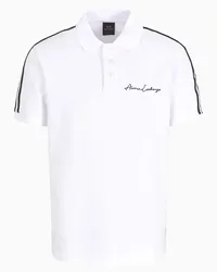 Armani Exchange OFFICIAL STORE Polo Regular Fit Logo Signature Bianco