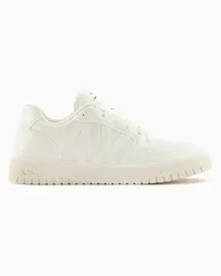 Armani Exchange OFFICIAL STORE Sneakers In Ecopelle Bianco