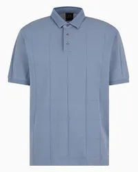 Armani Exchange OFFICIAL STORE Polo Regular Fit In Cotone Mercerizzato Asv Azzurro