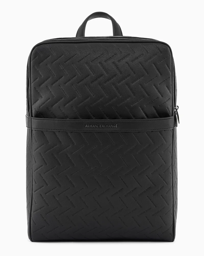 Armani Exchange Zaino in tessuto tecnico Nero