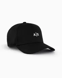 Armani Exchange OFFICIAL STORE Cappello Con Visiera E Logo Ricamato Nero