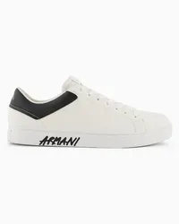 Armani Exchange OFFICIAL STORE Sneakers In Action Leather E Tessuto Scuba Bianco