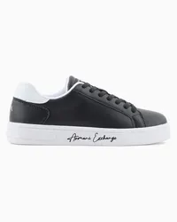 Armani Exchange OFFICIAL STORE Sneakers Con Logo Signature Sulla Suola Nero