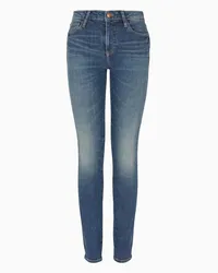 Armani Exchange OFFICIAL STORE Jeans J69 Super Skinny Lift Up In Denim Indigo Blu