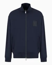 Armani Exchange OFFICIAL STORE Felpa Fullzip In French Terry Di Cotone Asv Blu