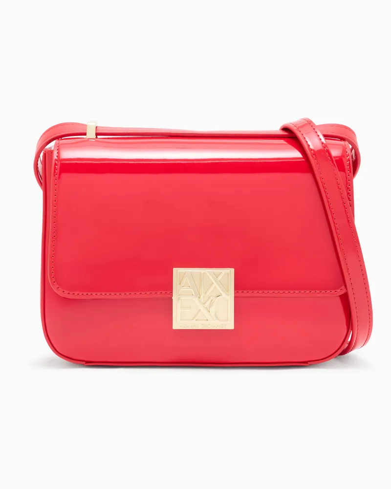 Armani Exchange Borsa a tracolla piccola con logo Rosso