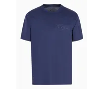OFFICIAL STORE T-shirt Regular Fit In Cotone Mercerizzato Con Logo Sul Petto