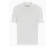 Armani Exchange OFFICIAL STORE T-shirt Regular Fit In Cotone Pesante Asv Bianco
