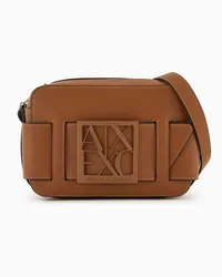 Armani Exchange OFFICIAL STORE Camera Case Con Tracolla Regolabile Cuoio