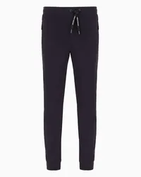 Armani Exchange OFFICIAL STORE Pantaloni Jogger In Cotone French Terry Blu