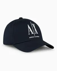 Armani Exchange OFFICIAL STORE Cappello Con Visiera Con Logo Blu