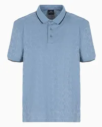 Armani Exchange OFFICIAL STORE Polo Regular Fit In Cotone Mercerizzato Asv Azzurro