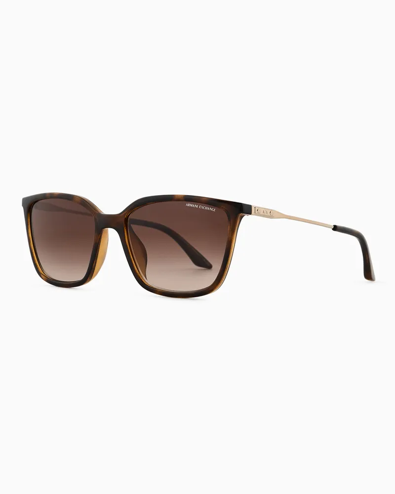 Armani Exchange Occhiali da sole donna forma farfalla Marrone