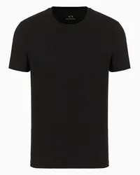 Armani Exchange OFFICIAL STORE T-shirt Regular Fit In Cotone Pima Nero