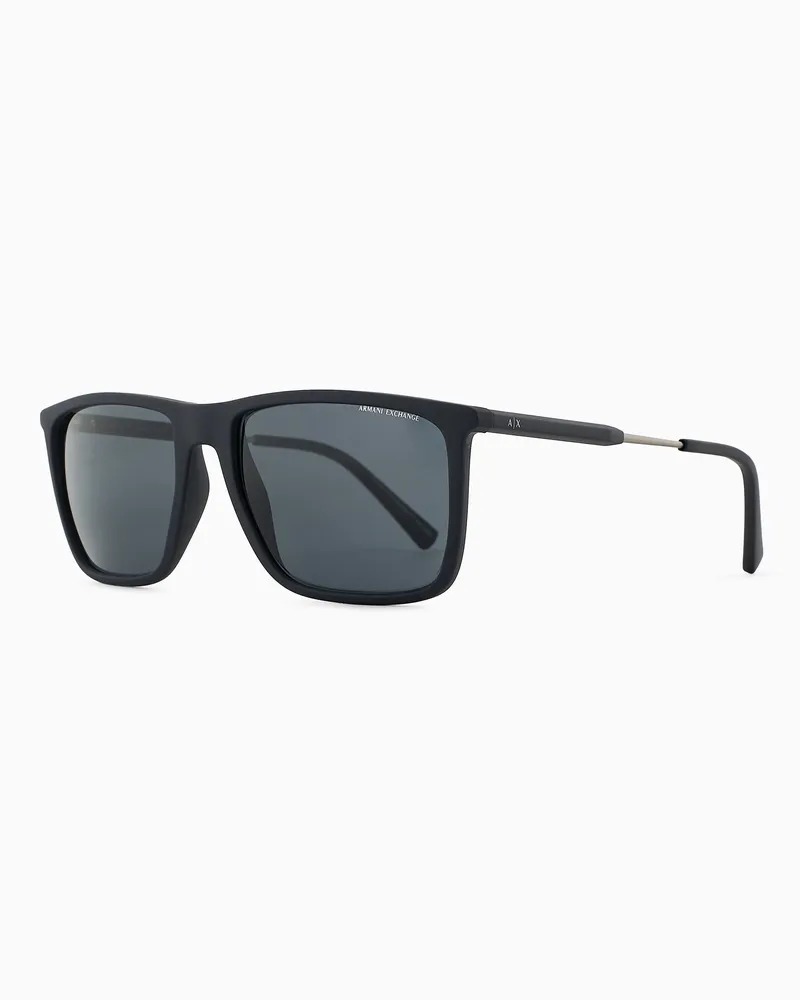 Armani Exchange Occhiali da sole uomo forma squadrata Blu