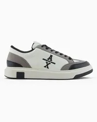 Armani Exchange OFFICIAL STORE Sneakers Con Dettagli A Contrasto E Logo Laterale Tortora