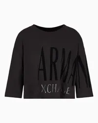 Armani Exchange OFFICIAL STORE T-shirt Cropped Nero