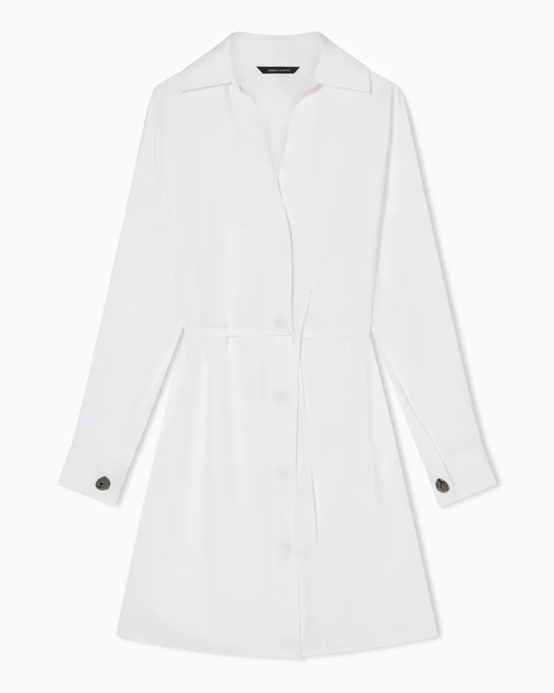 Armani Exchange Abito Corto Chambray Bianco