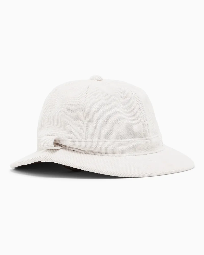 Armani Exchange Cappello da pescatore Crossover in velluto a coste Beige