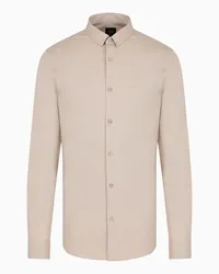 Armani Exchange OFFICIAL STORE Camicia In Popeline Beige