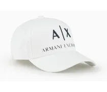 Armani Exchange OFFICIAL STORE Cappello Con Visiera Con Logo Bianco