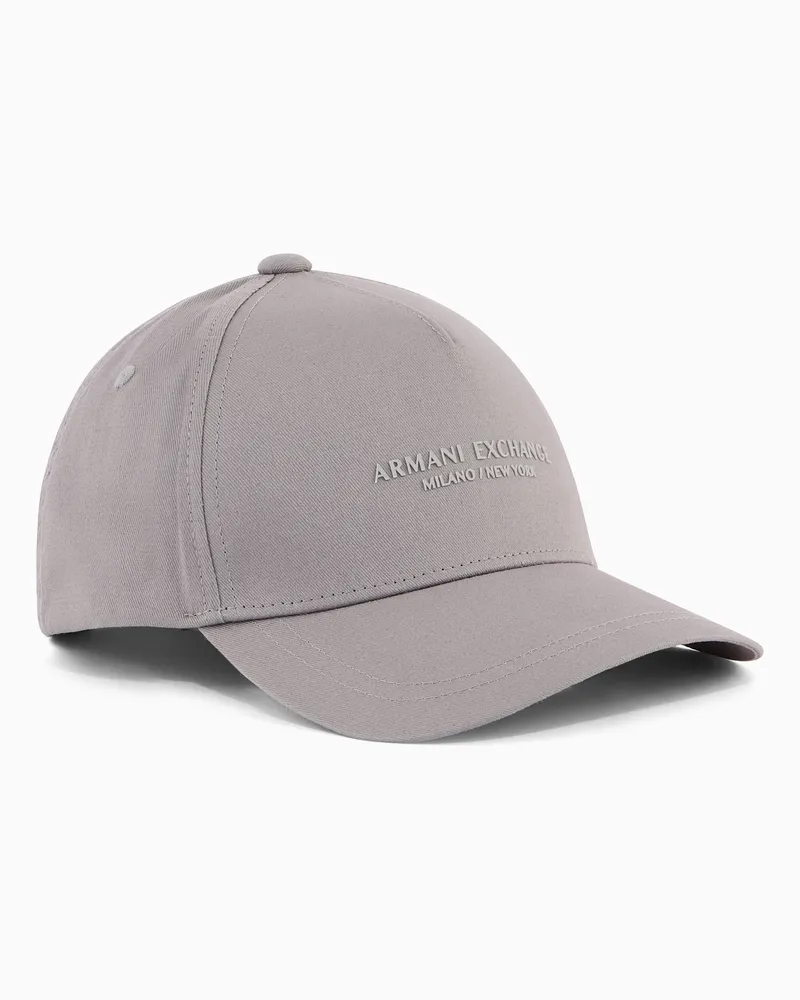 Armani Exchange Cappello con visiera con logo NY Grigio