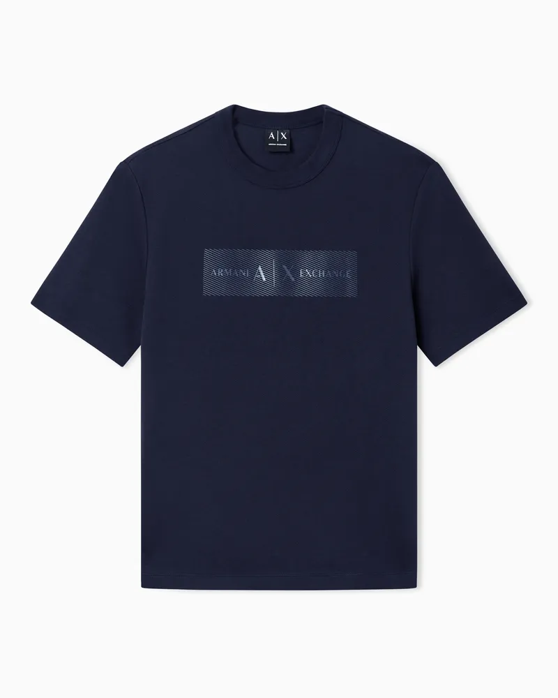 Armani Exchange T-shirt in cotone Blu