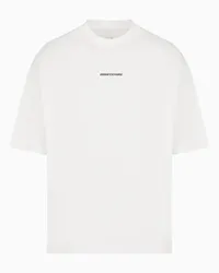 Armani Exchange OFFICIAL STORE T-shirt Relaxed Fit Con Stampa Sulla Schiena In Cotone Asv Bianco