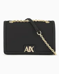 Armani Exchange OFFICIAL STORE Borsa Con Logo E Tracolla In Catena Nero