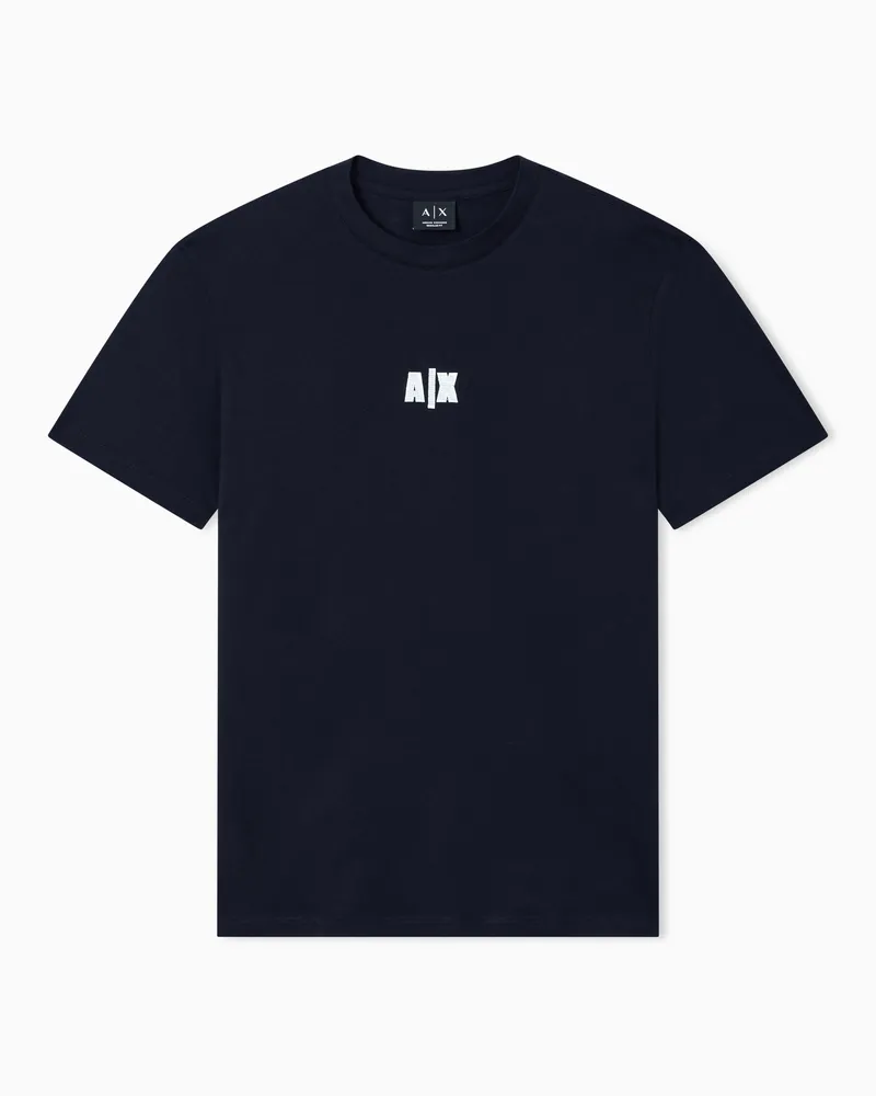 Armani Exchange Regular fit T-shirt in cotone Blu