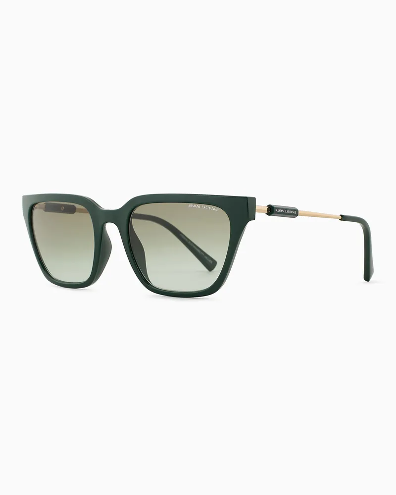 Armani Exchange Occhiali da sole donna forma cat eye Verde