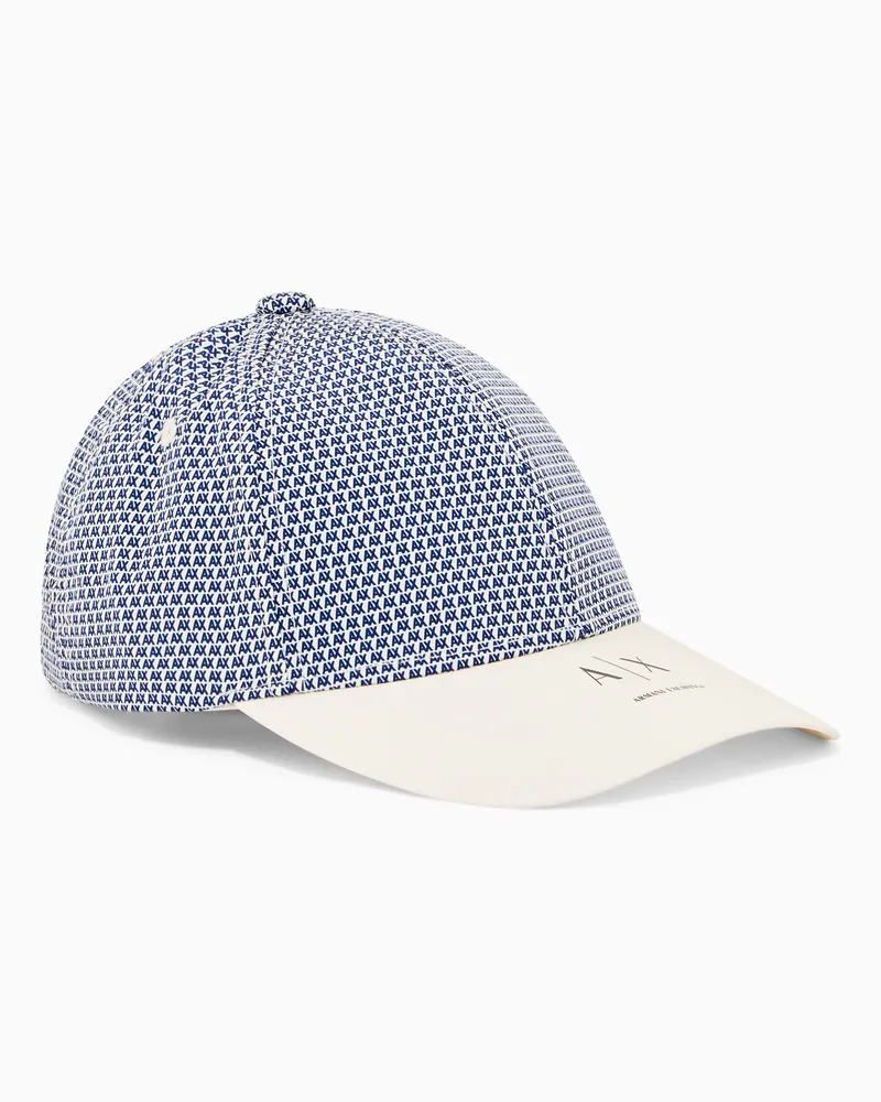 Armani Exchange Cappello in tessuto tecnico Blu