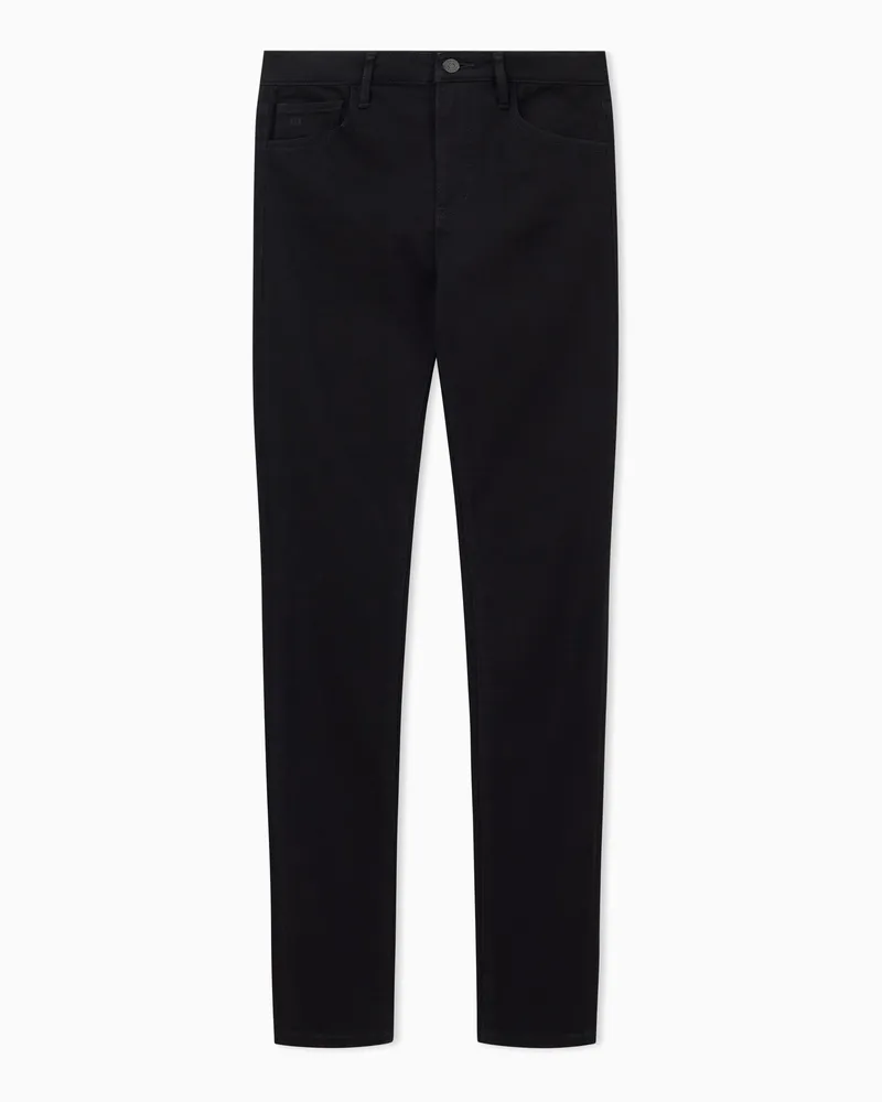 Armani Exchange Jeans slim fit cinque tasche in cotone Nero