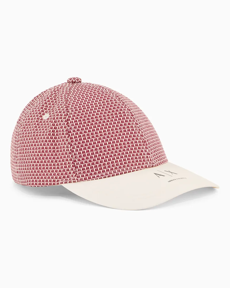 Armani Exchange Cappello in tessuto tecnico Rosso