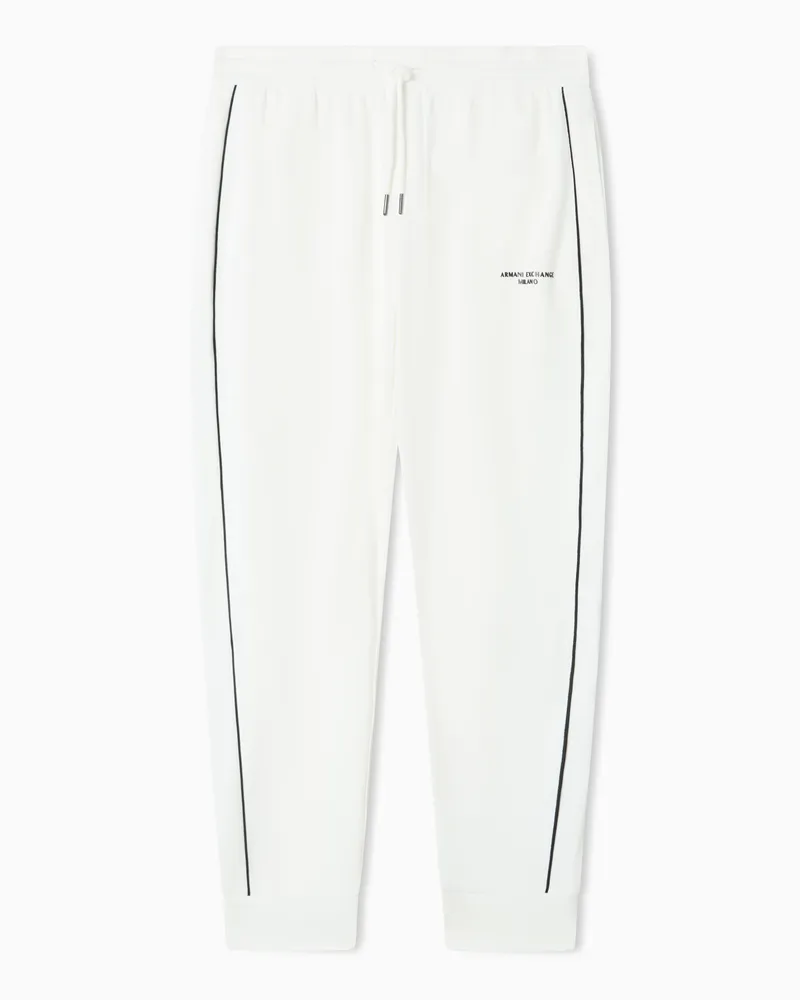 Armani Exchange Pantaloni in interlock Bianco