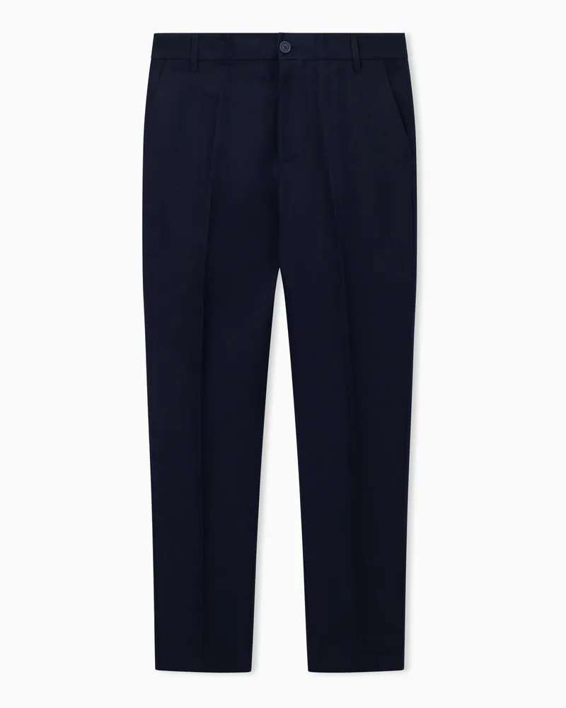 Armani Exchange Pantaloni chino in popeline Blu