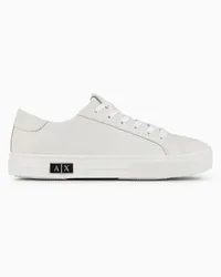 Armani Exchange OFFICIAL STORE Sneakers In Pelle Bianco