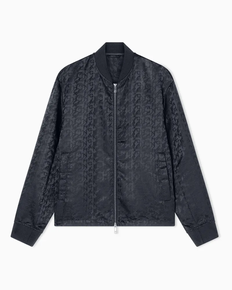 Armani Exchange Blouson in tessuto misto Blu
