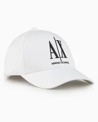 Armani Exchange OFFICIAL STORE Cappello Con Visiera Icon Project Bianco