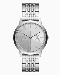 Armani Exchange OFFICIAL STORE Orologio In Acciaio Inossidabile A Due Lancette Argento