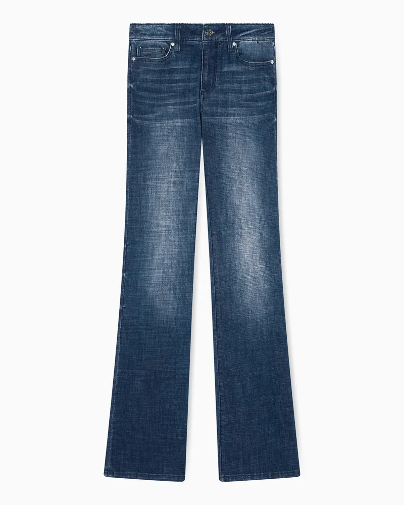Armani Exchange Jeans Flare in Denim Ultra Stretch Indaco Blu