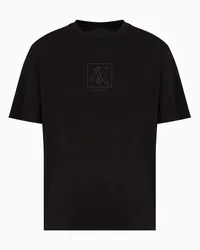 Armani Exchange OFFICIAL STORE T-shirt Regular Fit In Cotone Pesante Asv Nero