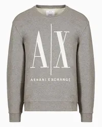 Armani Exchange OFFICIAL STORE Felpa Icon Project In Cotone French Terry Grigio