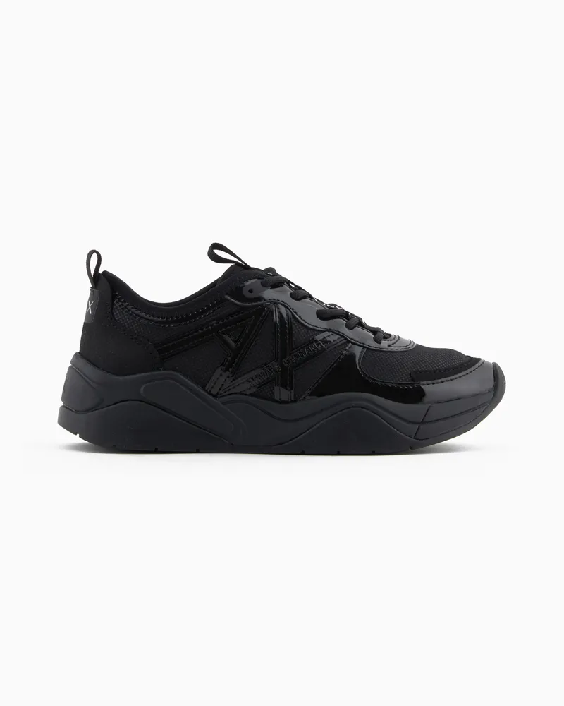 Armani Exchange Sneakers chunky con logo Nero