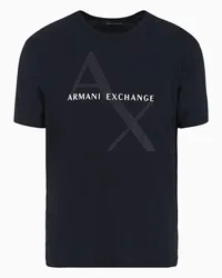 Armani Exchange OFFICIAL STORE T-shirt Regular Fit In Jersey Blu