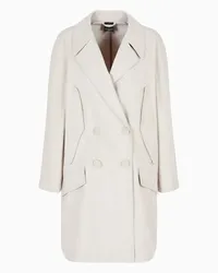 Armani Exchange OFFICIAL STORE Trench In Gabardine Riciclato Laminato Asv Beige