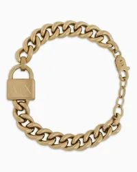 Armani Exchange OFFICIAL STORE Bracciale A Catena In Acciaio Inossidabile Color Oro Oro